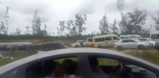 Massive gridlock on Cape Coast–Winneba road after accident