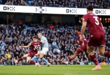 Haaland scores twice as Man City win to move top