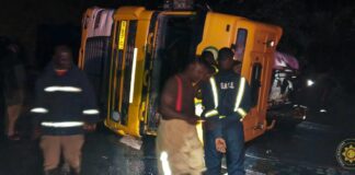 Firefighters avert potential explosion after fuel tanker accident at Fume