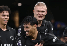 Haaland beats Shearer record as Man City win nine-goal thriller