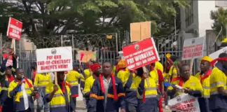 Over 700 former BCM workers protest over unpaid end-of-contract benefits