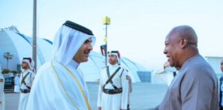 Mahama arrives in Doha for 2025 Doha Forum engagements