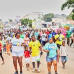 Nhyira FM’s Sokoban Fatilow mobilizes hundreds for fitness walk and free medical screening