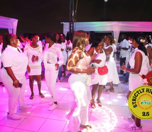 A cross-section of patrons at the maiden edition of Strictly Highlife held at the Silver Star Tower, Accra.