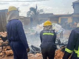 GNFS salvages GH¢35,000 worth of goods in storeroom fire at Mampong-Akuapem