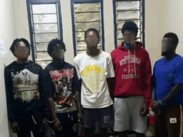 Five suspects arrested over robbery incidents in Sefwi Bekwai