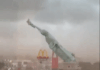 Statue of Liberty replica collapses due to strong winds in Brazil