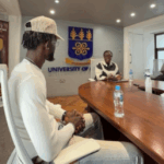 Black Sherif pays courtesy call on UG Vice-Chancellor ahead of Zaama Disco Concert 2025