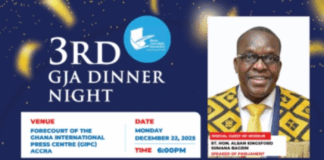Speaker, Ga Mantse to headline GJA Dinner Night