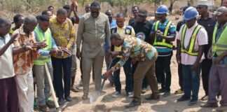 Nkwanta South MP breaks ground for Vume CHPS compound