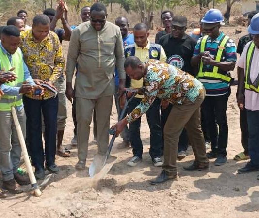 Nkwanta South MP breaks ground for Vume CHPS compound