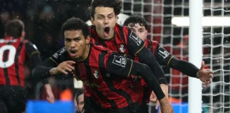 Bournemouth stun Liverpool with stoppage-time winner