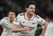 Rice scores twice as Arsenal beat Bournemouth