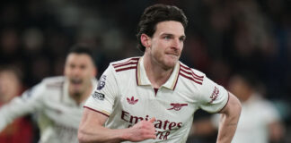 Rice scores twice as Arsenal beat Bournemouth