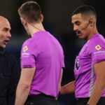Guardiola apologises to ref Hallam but ‘defends’ outburst