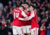 UCL: Arsenal finish top of league phase with win over Kairat