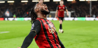 Antoine Semenyo scores late as Bournemouth beat Tottenham