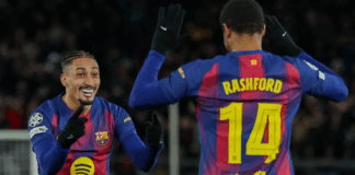 UCL: Rashford scores as Barca come from behind to reach last 16