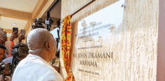 President Mahama commissions Akweteyman Central Mosque