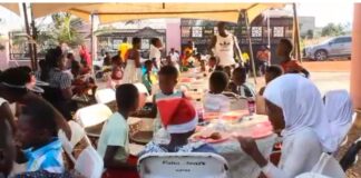 Goaso Queen Mother feeds 500 needy children to mark New Year