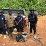 Inter-Security Task Force uncovers illegal mining in Aowin