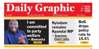 Newspaper headlines: Thursday, January 29, 2026