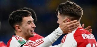 Arsenal take EFL Cup semi-final advantage but Garnacho gives Chelsea hope