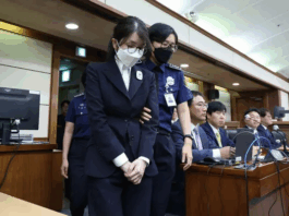 South Korea’s former first lady sentenced to 20 months in prison for bribery