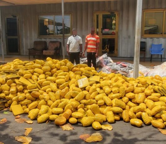 Police intercept truck carrying over 3,000 slabs of suspected Narcotics; two arrested for bribery