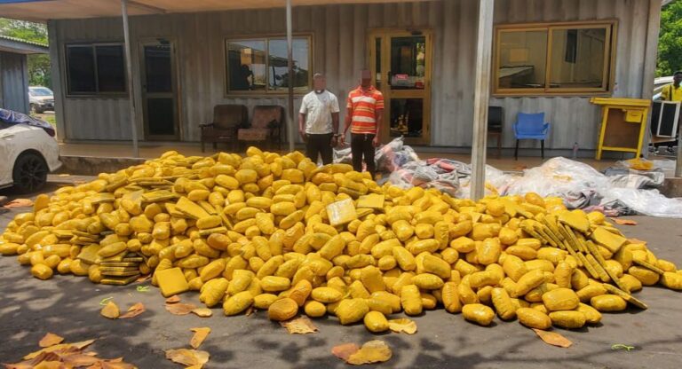 Police intercept truck carrying over 3,000 slabs of suspected Narcotics; two arrested for bribery