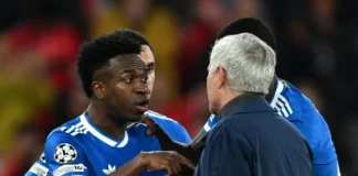 Benfica-Real Madrid stopped after Vinicius Jr appears to allege racist abuse