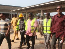 Volta Regional Minister inspects Akatsi North Agenda 111 district hospital project
