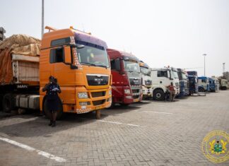 Customs intercepts 12 articulated trucks; over GH¢85m in taxes at stake