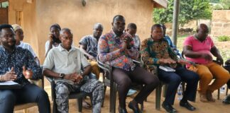 Nkwanta South MCE assures residents of Ahondwo, Dufrunkpa, Kpeve and Kakraka of improved mobile network