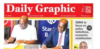 Newspaper headlines: Friday, February 27, 2026