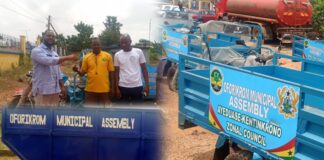 Oforikrom Assembly bolsters sanitation drive with new tricycles, skip containers; 90 sweepers to be employed
