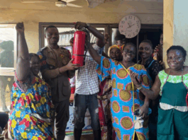 GNFS organizes fire safety quiz competition for market women in Sunyani