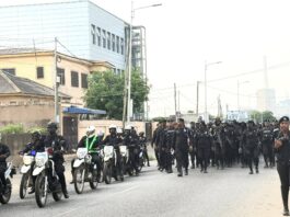 Police conduct show of force exercise ahead of Ayawaso East by-election