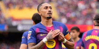 Raphinha nets hat-trick as Barca hit five past Sevilla