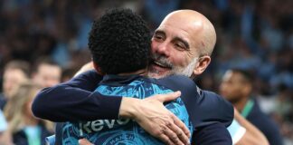 Guardiola’s dance of joy as Man City pile pressure on desolate Arsenal