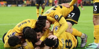 Andre scores injury-time winner for Wolves against Liverpool