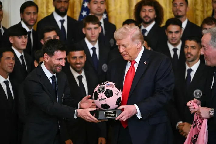 Messi and Inter Miami meet Trump at White House