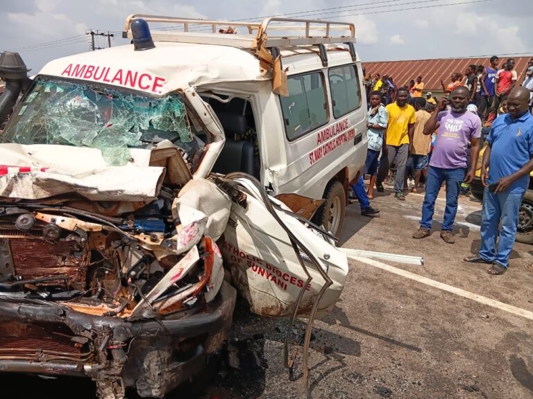 About 16 feared dead in gory accident involving ambulance and Ford transit at Potrikrom