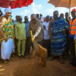 Mahama cuts sod for 24-hour economy market at Dormaa Ahenkro