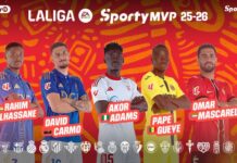 Nominees revealed for the SPORTY LALIGA MVP honouring the best African player in LALIGA