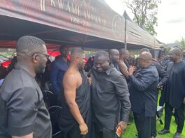 GJA executives mourn with Sammy Gyamfi at one-week observance of father-in-law