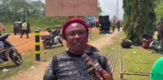 Ahafo Tutuka residents protest Newmont over unpaid feeding allowances