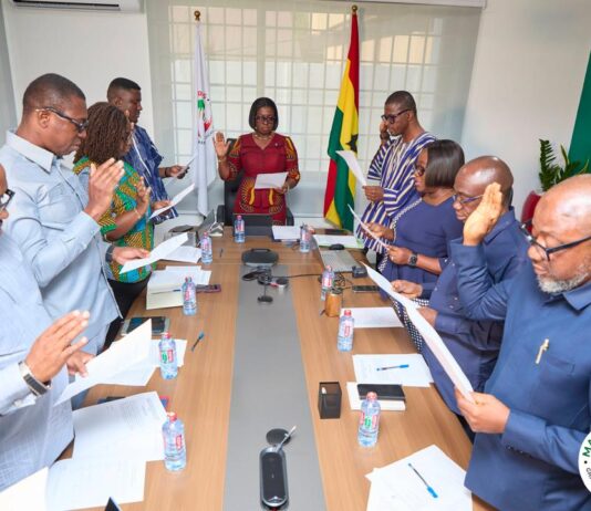 GMTF swears in Entity Tender Committee, charges members to uphold integrity and protect public purse