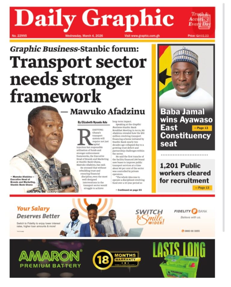 Newspaper headlines: Wednesday, March 4, 2026