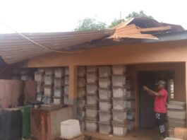 Heavy rainstorm rips roofs off EC, Fire Service offices in Juaboso